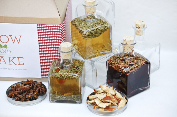 Deluxe Culinary Infused Vinegars Kit - Makes 6 bottles