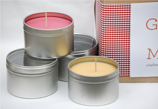 Deluxe Soy Wax Candle Making Kit with Tins (makes 6)